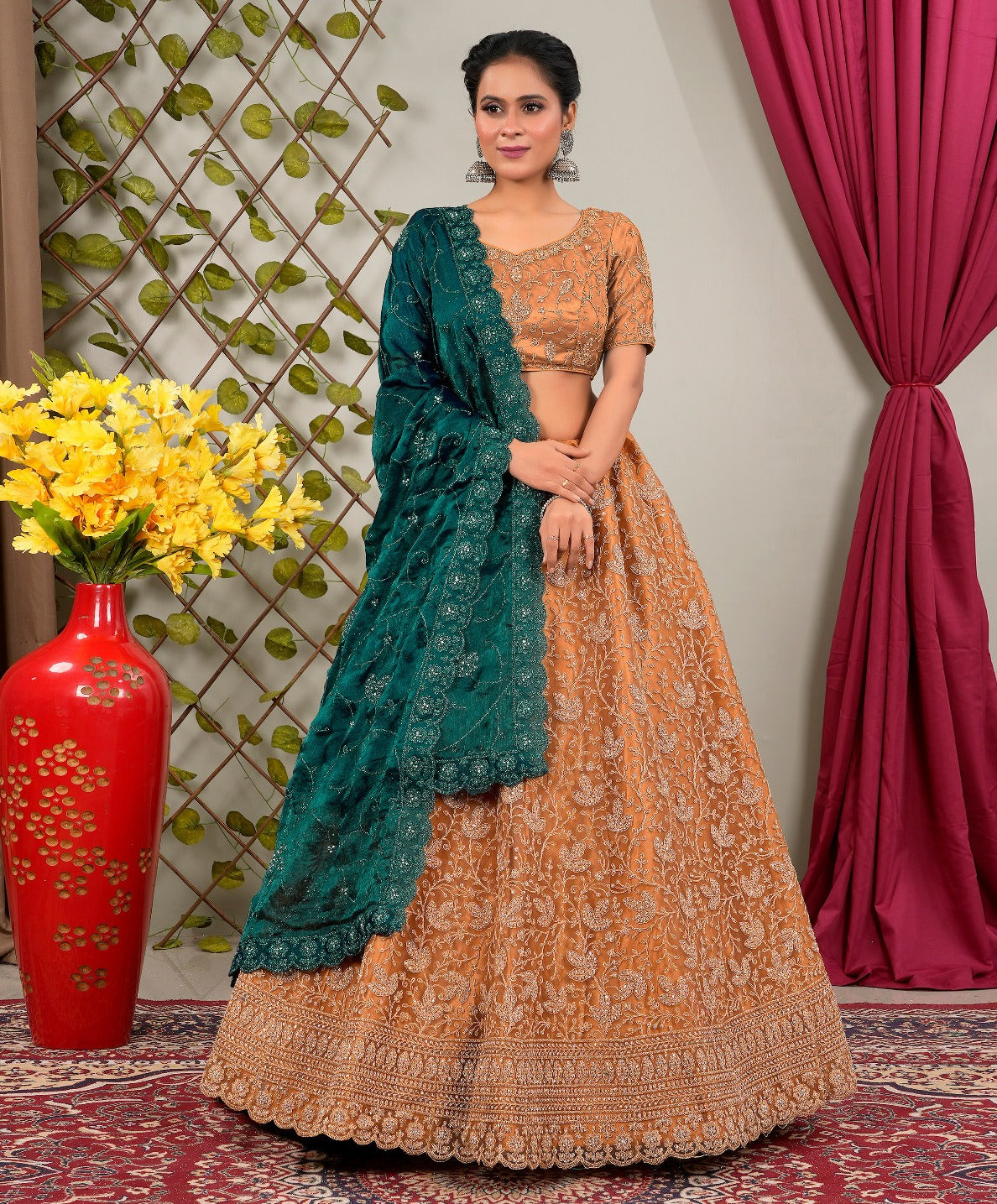Latest Semi Stitched Lehenga Choli With Dupatta.