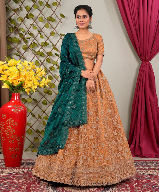 Latest Semi Stitched Lehenga Choli With Dupatta.