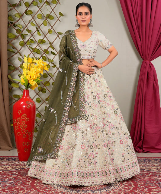 Latest Semi Stitched Lehenga Choli With Dupatta.