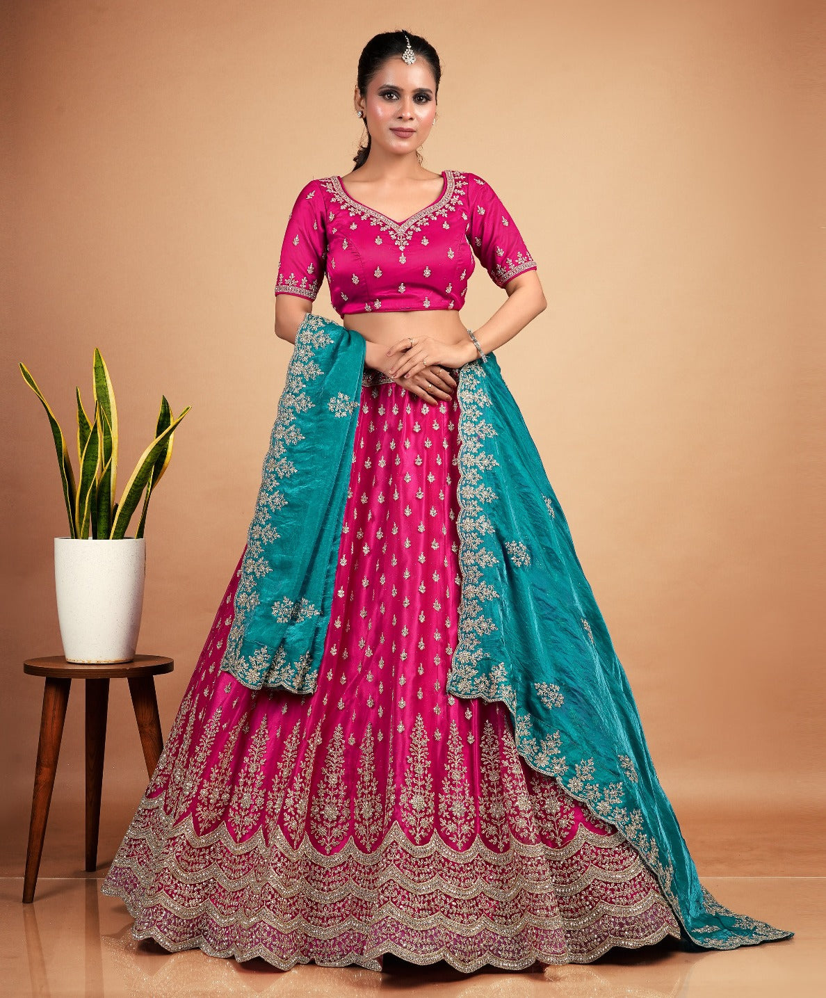 Latest Semi Stitched Lehenga Choli With Dupatta.