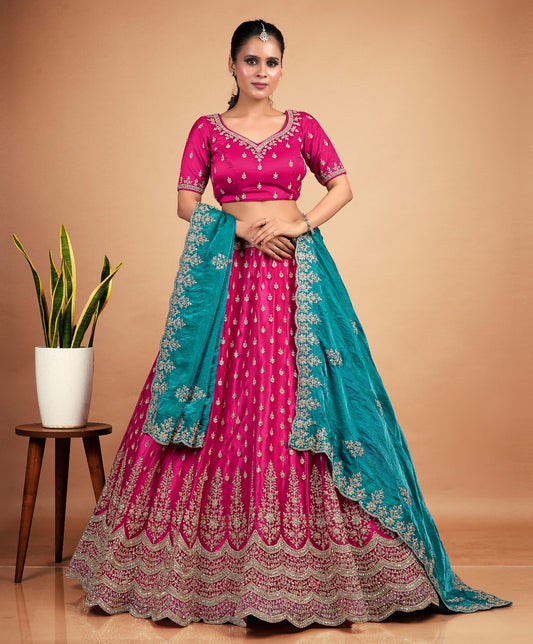 Latest Semi Stitched Lehenga Choli With Dupatta.