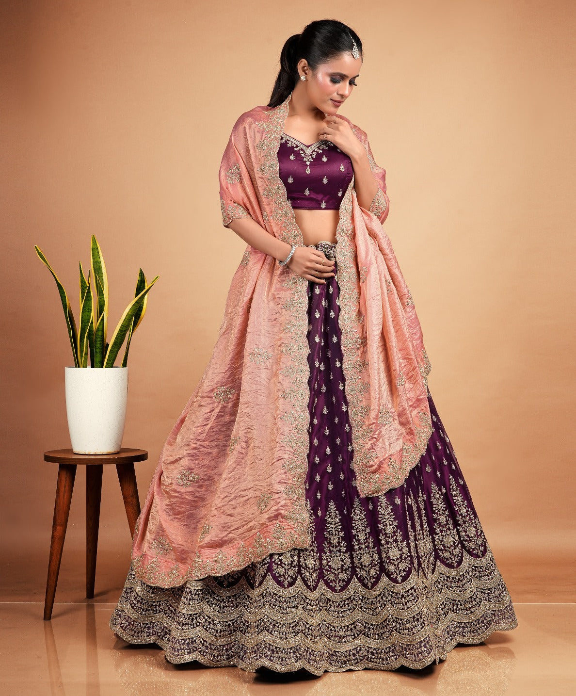 Latest Semi Stitched Lehenga Choli With Dupatta.