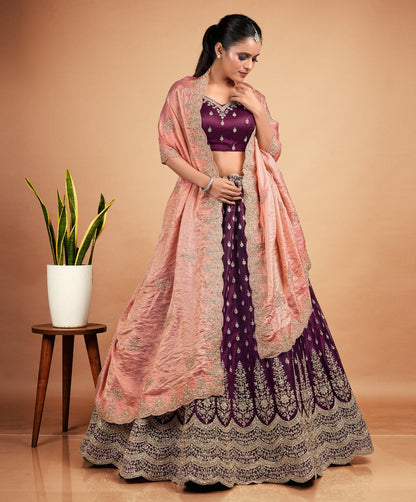 Latest Semi Stitched Lehenga Choli With Dupatta.