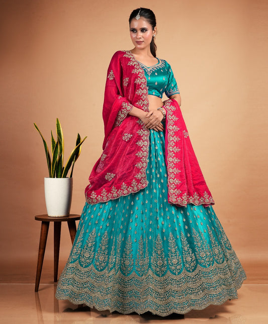 Latest Semi Stitched Lehenga Choli With Dupatta.