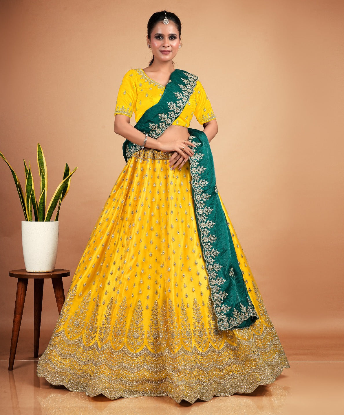 Latest Semi Stitched Lehenga Choli With Dupatta.