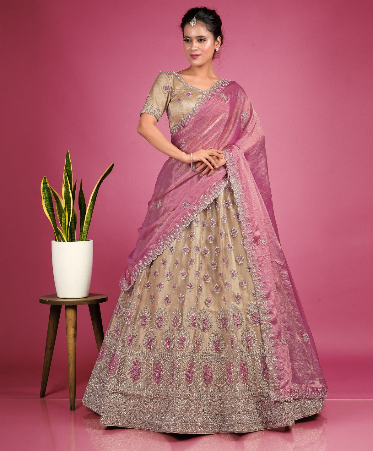 Latest Semi Stitched Lehenga Choli With Dupatta.