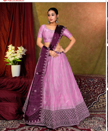 Latest Semi Stitched Lehenga Choli With Dupatta.