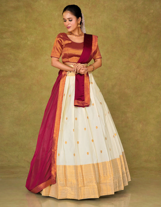 Latest Semi Stitched Lehenga Choli With Dupatta.