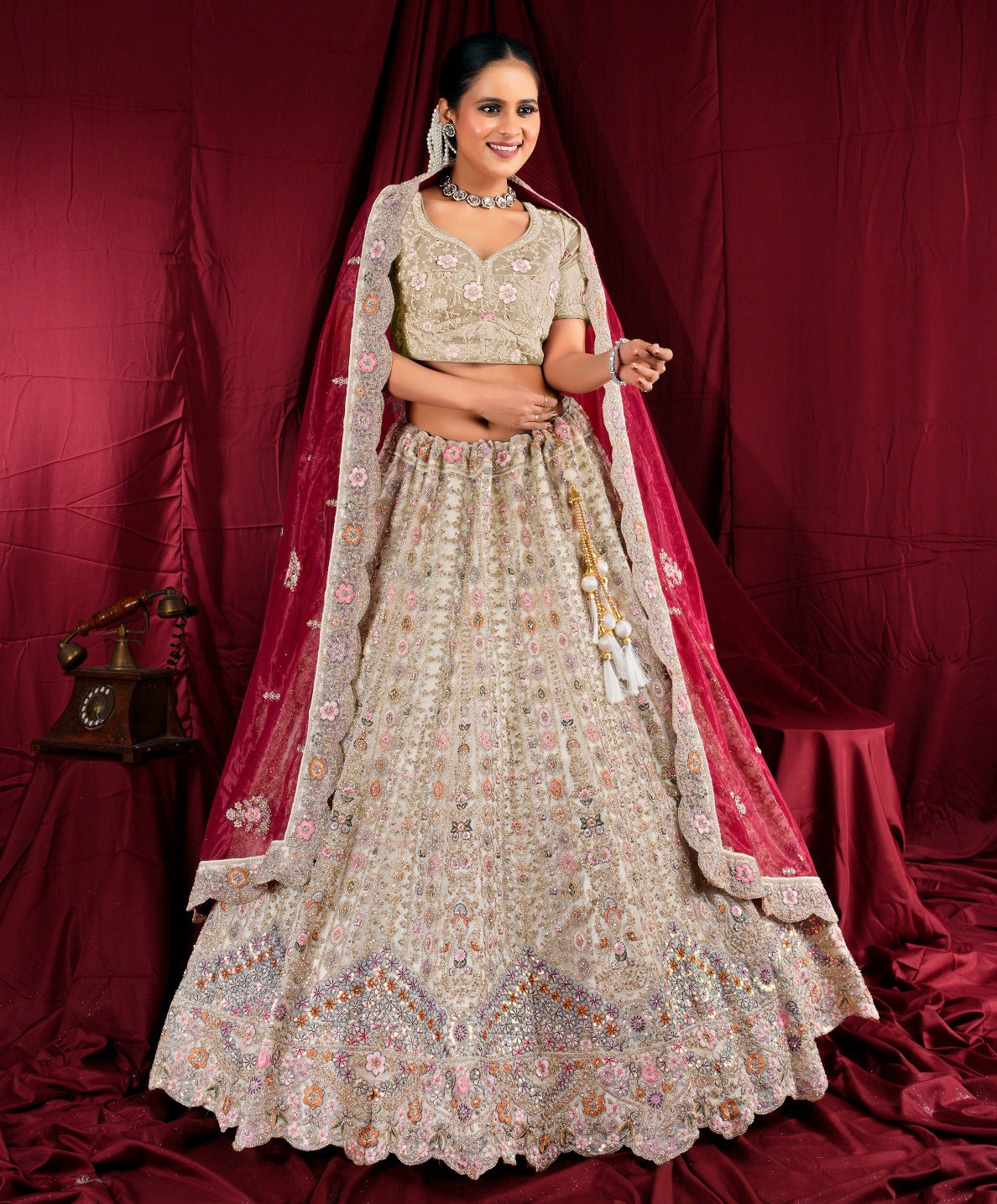 Latest Semi Stitched Lehenga Choli With Dupatta.