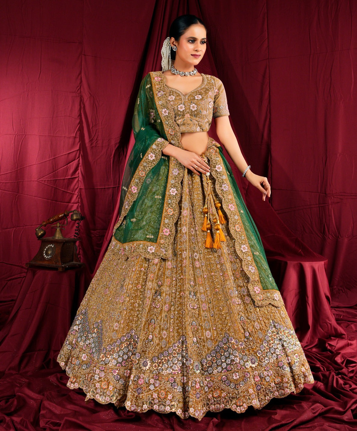 Latest Semi Stitched Lehenga Choli With Dupatta.
