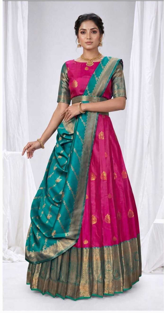 Latest Banarasi Semi Stitched Lehenga Choli With Dupatta