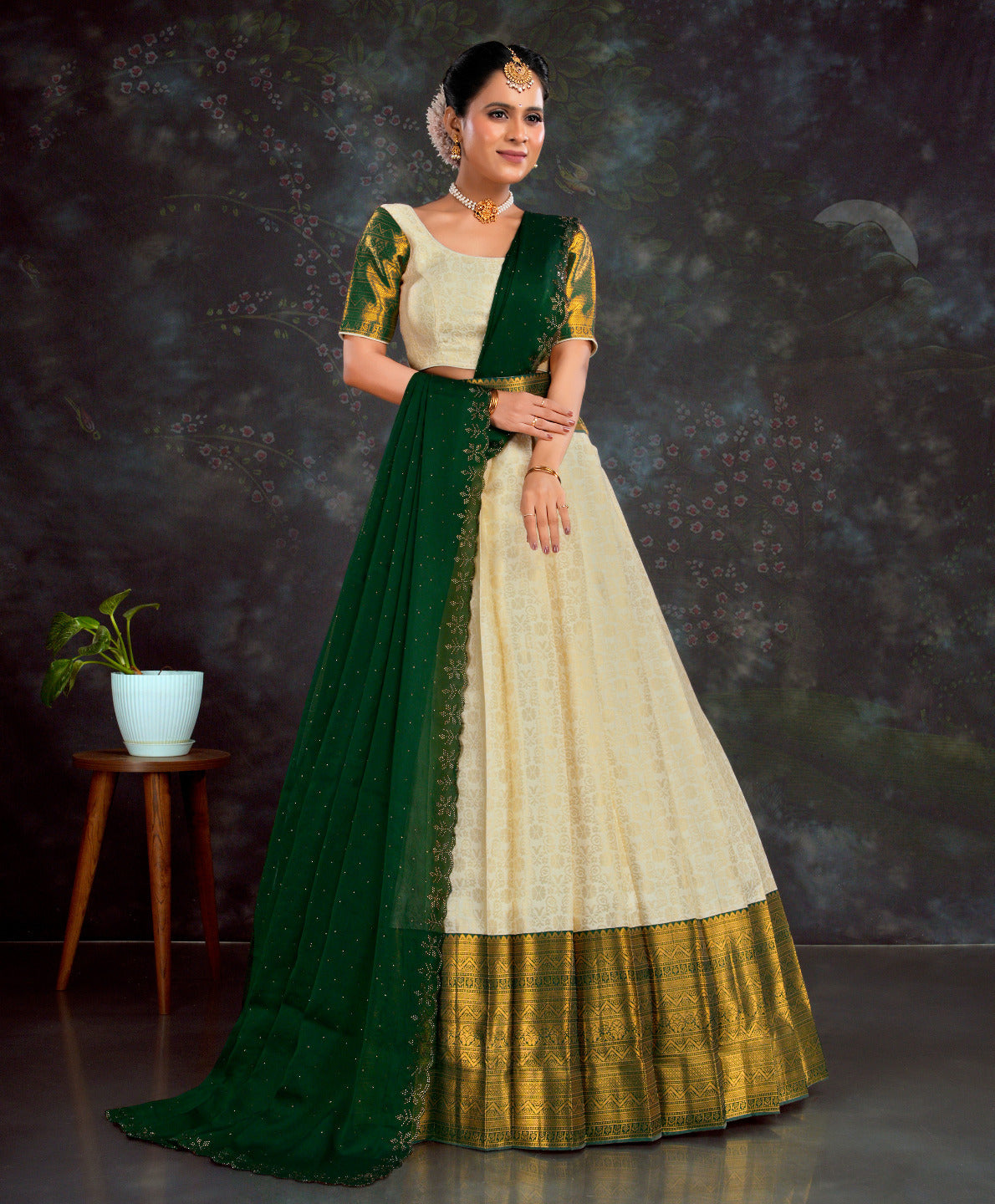 Latest Semi Stitched Lehenga Choli With Dupatta.