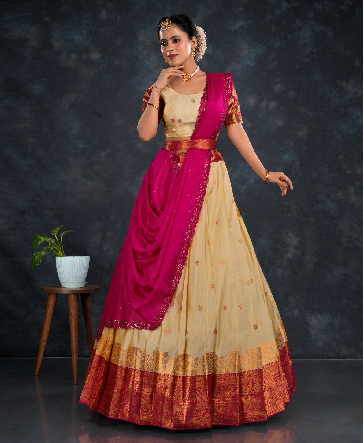 Latest Semi Stitched Lehenga Choli With Dupatta.