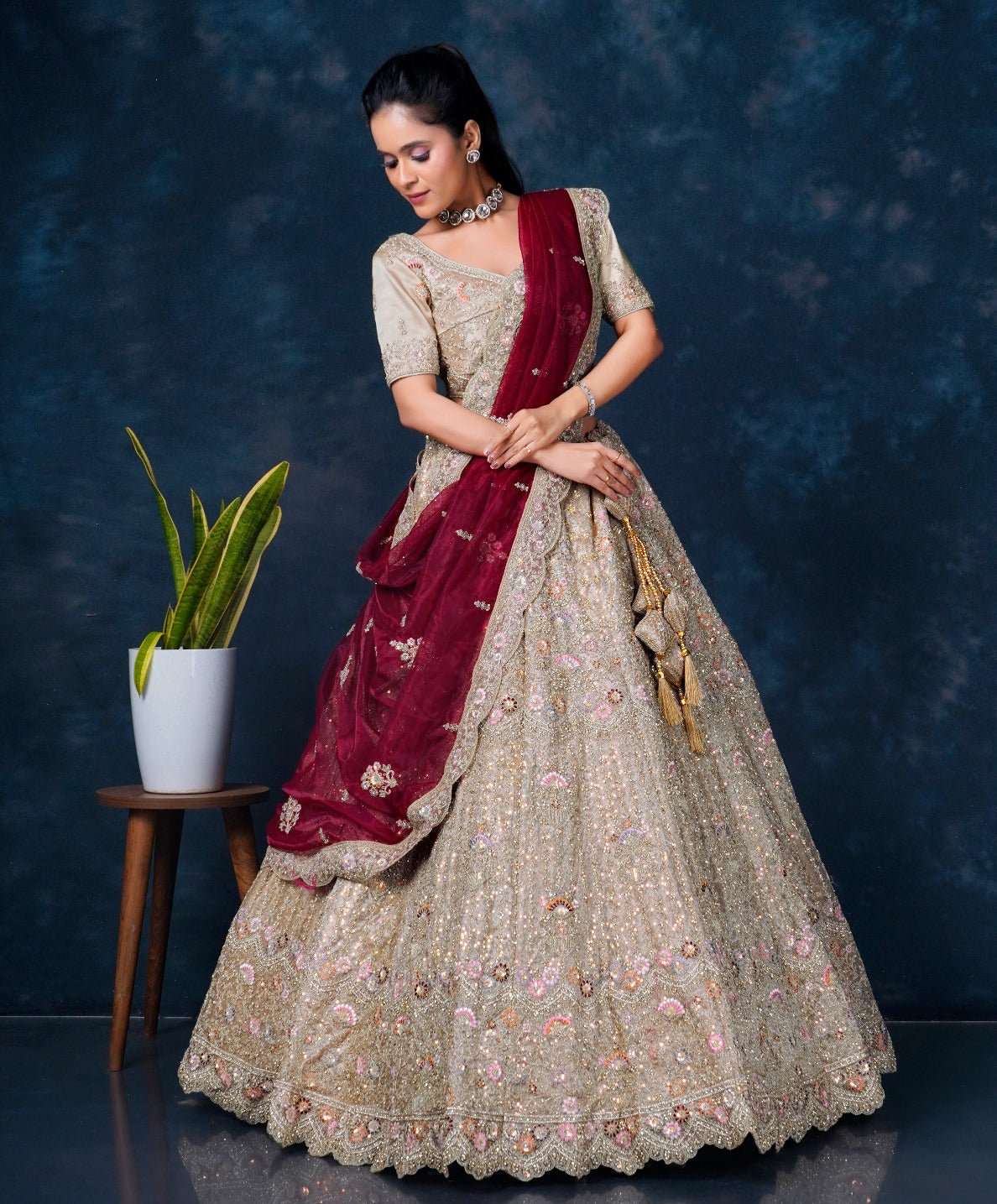 Latest Semi Stitched Lehenga Choli With Dupatta.
