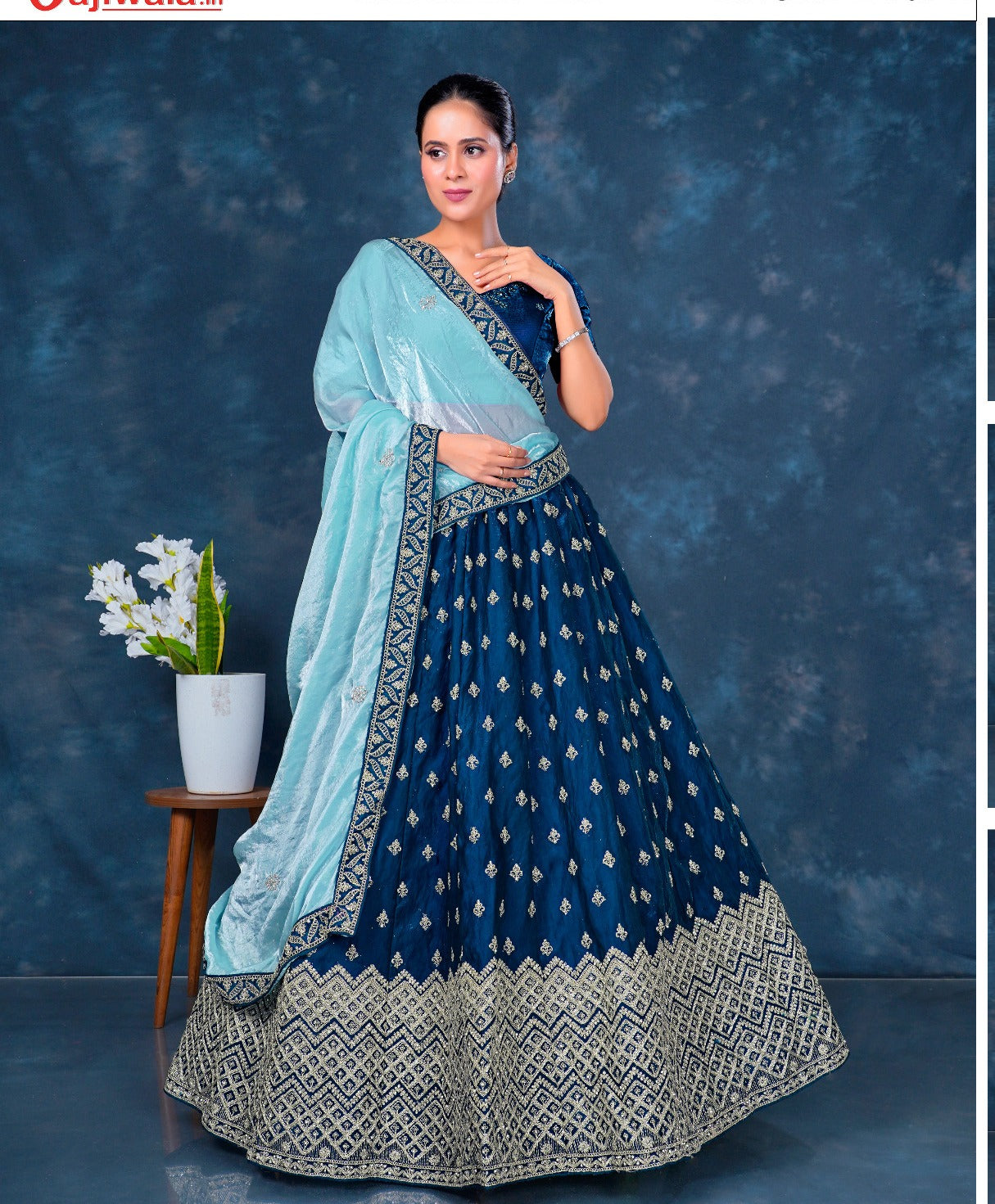 Latest Semi Stitched Lehenga Choli With Dupatta.
