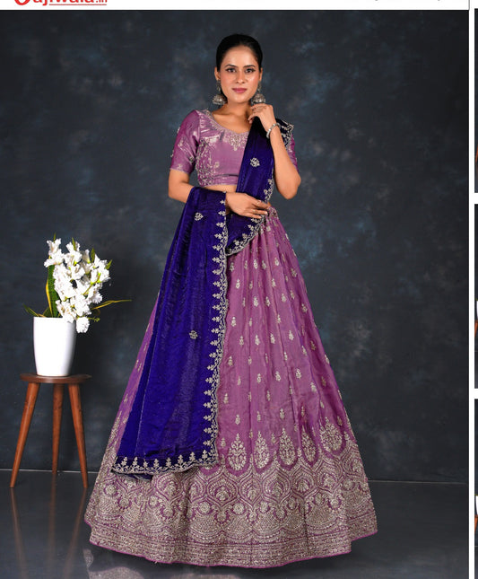 Latest Semi Stitched Lehenga Choli With Dupatta.