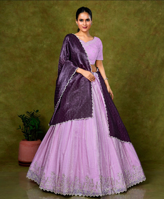 Latest Semi Stitched Lehenga Choli With Dupatta.