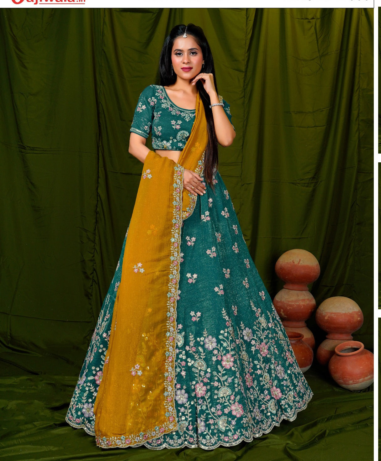 Latest Semi Stitched Lehenga Choli With Dupatta.