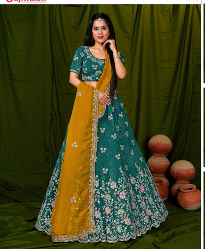 Latest Semi Stitched Lehenga Choli With Dupatta.