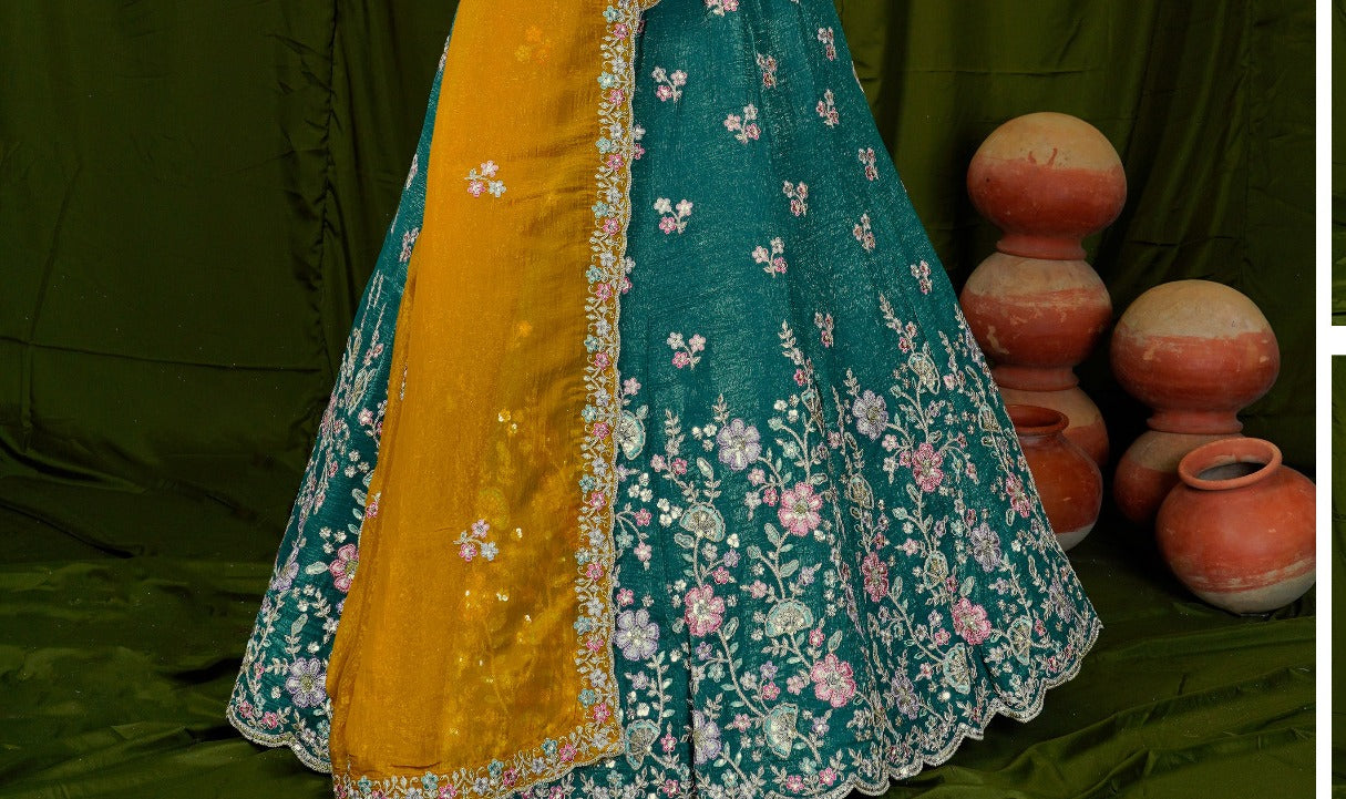 Latest Semi Stitched Lehenga Choli With Dupatta.