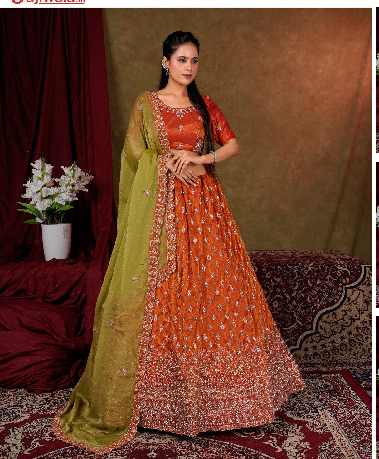 Latest Semi Stitched Lehenga Choli With Dupatta.