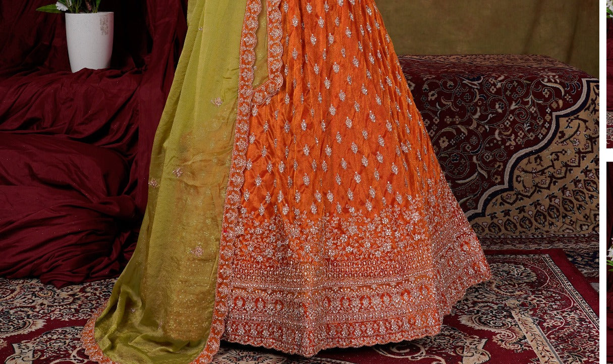 Latest Semi Stitched Lehenga Choli With Dupatta.