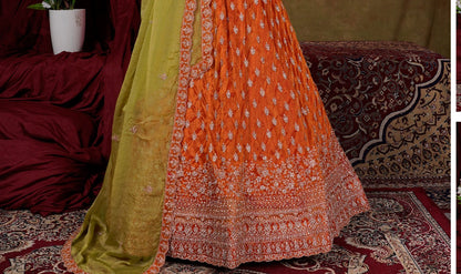Latest Semi Stitched Lehenga Choli With Dupatta.