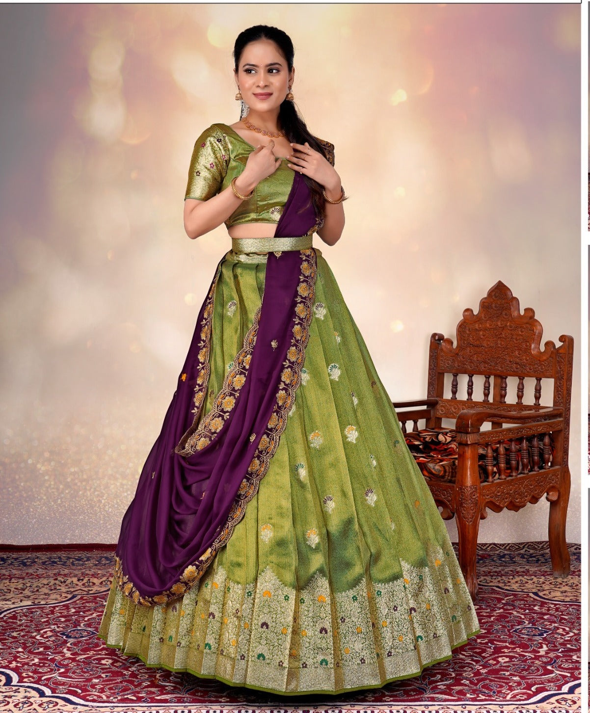 Latest Semi Stitched Lehenga Choli With Dupatta