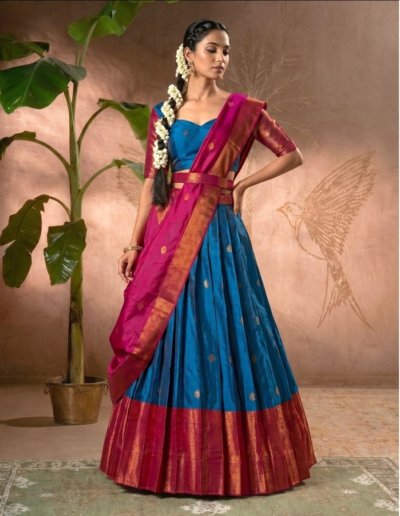 Latest Banarasi Semi Stitched Lehenga Choli With Dupatta