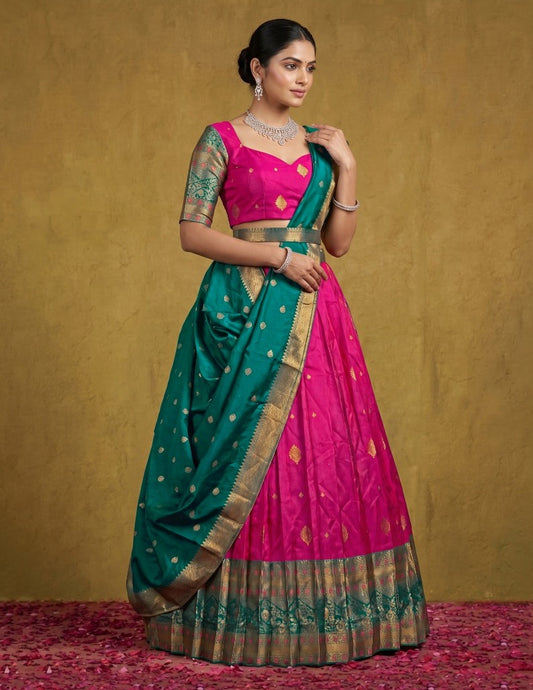Latest Banarasi Semi Stitched Lehenga Choli With Dupatta