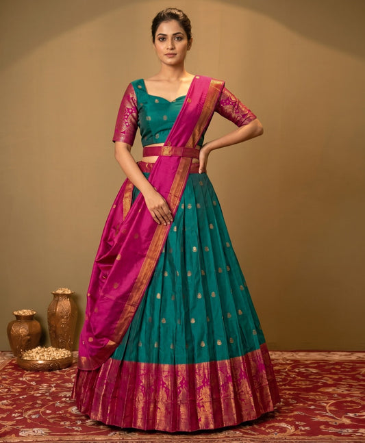 Latest Banarasi Semi Stitched Lehenga Choli With Dupatta
