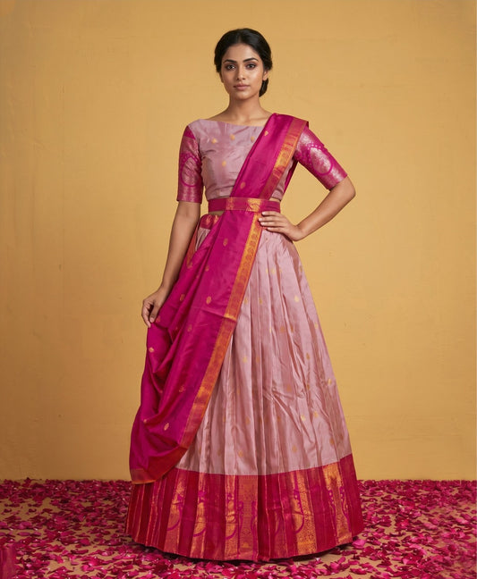 Latest Banarasi Semi Stitched Lehenga Choli With Dupatta