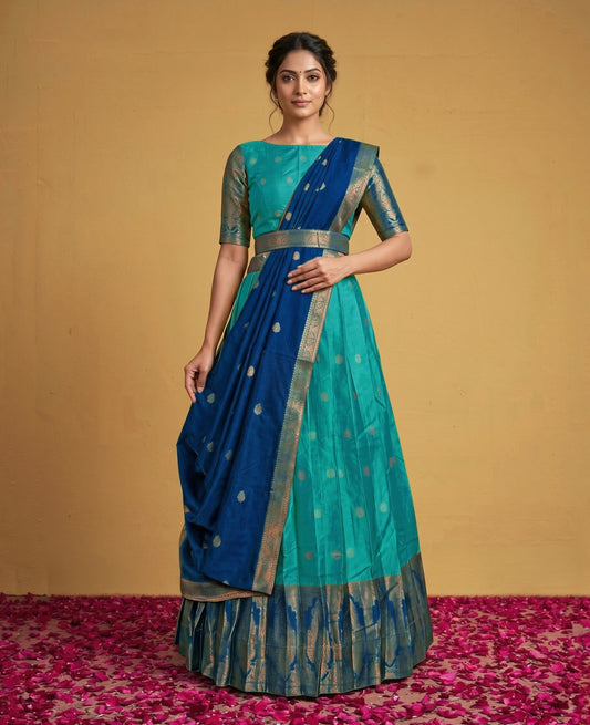 Latest Banarasi Semi Stitched Lehenga Choli With Dupatta