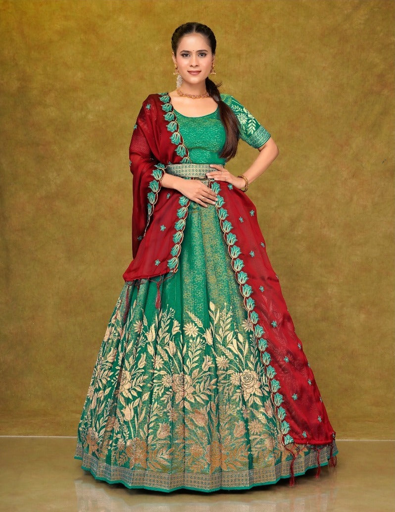 Latest Semi Stitched Lehenga Choli With Dupatta.