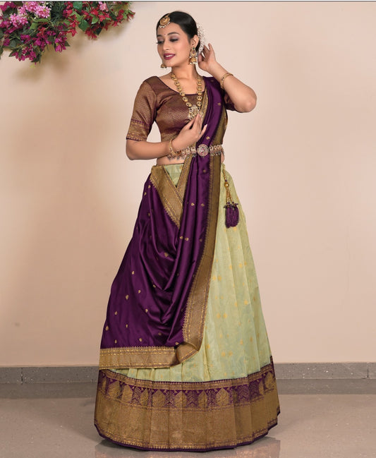 Latest Semi Stitched Lehenga Choli With Dupatta.