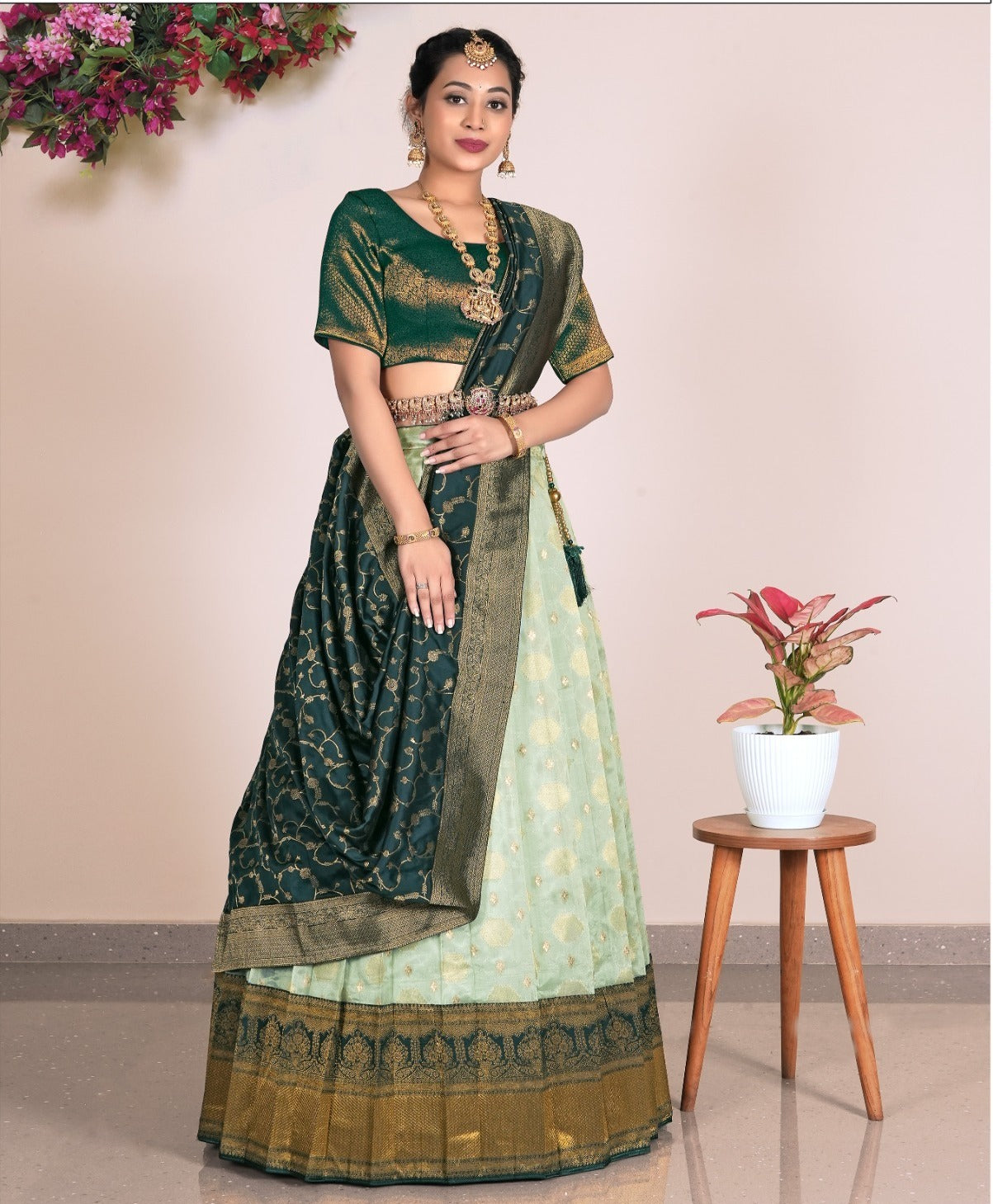 Latest Semi Stitched Lehenga Choli With Dupatta.