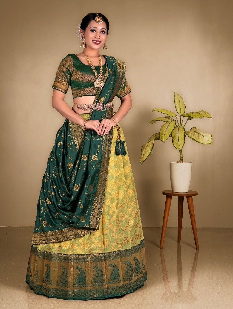 Latest Semi Stitched Lehenga Choli With Dupatta.