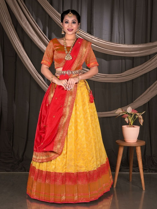 Latest Semi Stitched Lehenga Choli With Dupatta.