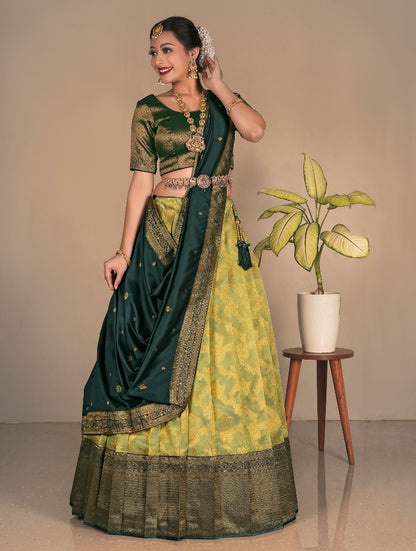 Latest Semi Stitched Lehenga Choli With Dupatta.