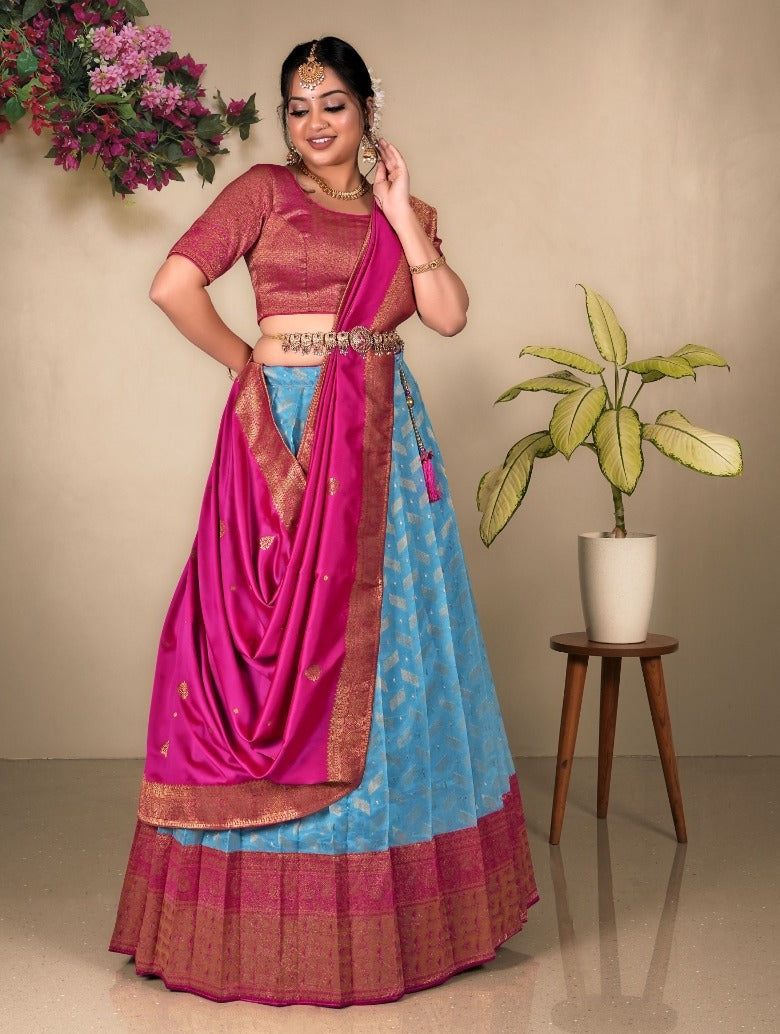 Latest Semi Stitched Lehenga Choli With Dupatta.