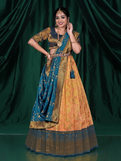 Latest Semi Stitched Lehenga Choli With Dupatta.