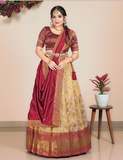 Latest Semi Stitched Lehenga Choli With Dupatta.