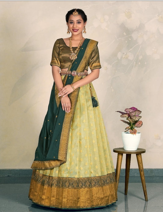 Latest Semi Stitched Lehenga Choli With Dupatta.