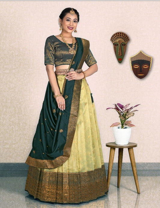 Latest Semi Stitched Lehenga Choli With Dupatta.