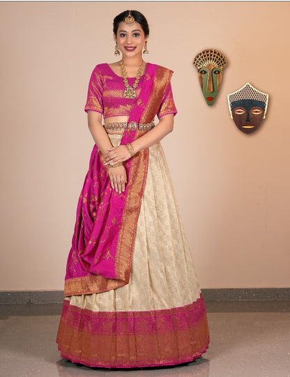 Latest Semi Stitched Lehenga Choli With Dupatta.