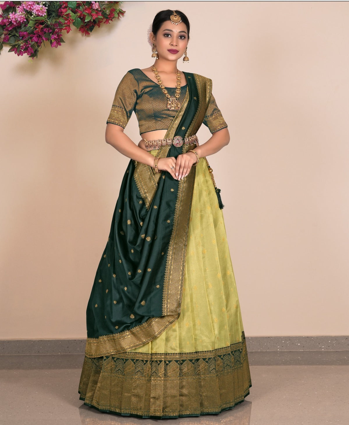 Latest Semi Stitched Lehenga Choli With Dupatta.