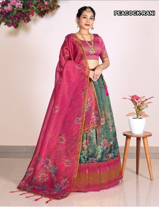 Latest Semi Stitched Lehenga Choli With Dupatta.