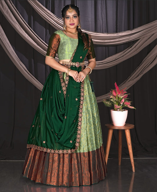 Latest Semi Stitched Lehenga Choli With Dupatta.