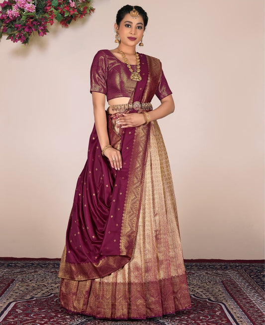 Latest Semi Stitched Lehenga Choli With Dupatta.