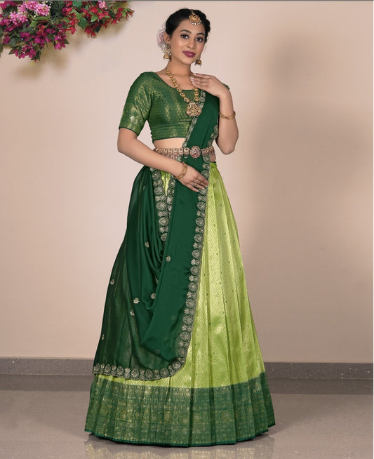 Latest Semi Stitched Lehenga Choli With Dupatta.